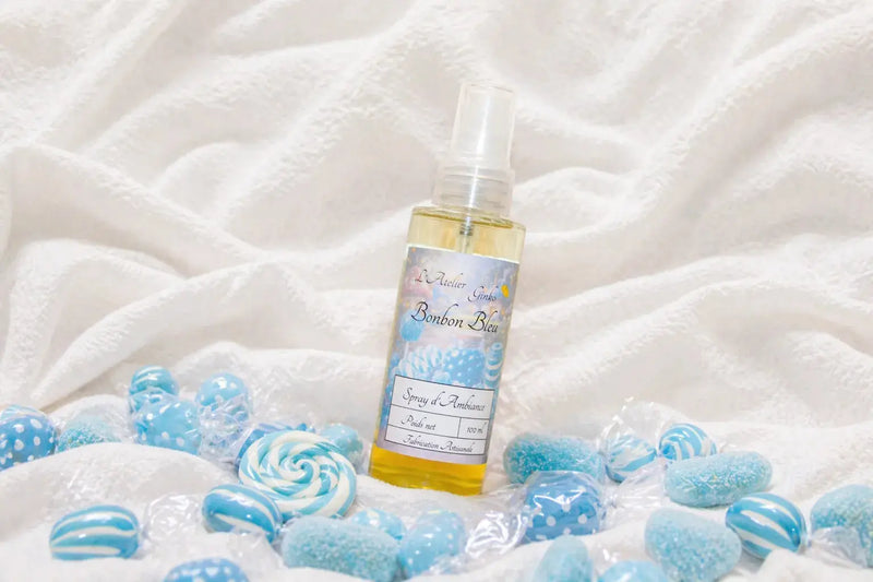 Spray d'Ambiance Bonbon Bleu L'Atelier Ginko - Boutique en Ligne