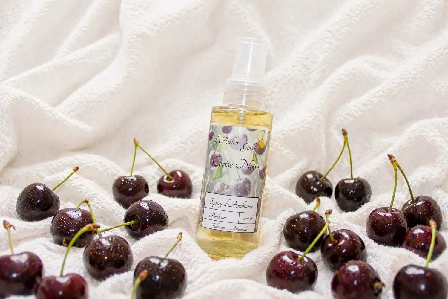 Spray d'Ambiance Cerise noire L'Atelier Ginko - Boutique en Ligne