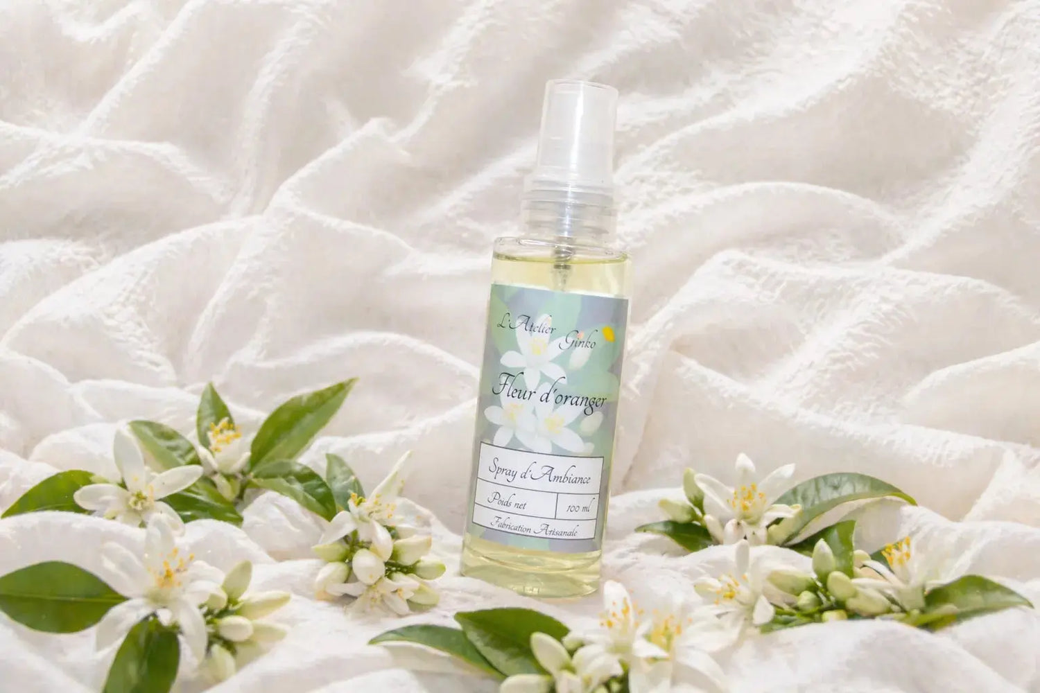 Spray d'Ambiance Fleur d'oranger L'Atelier Ginko - Boutique en Ligne