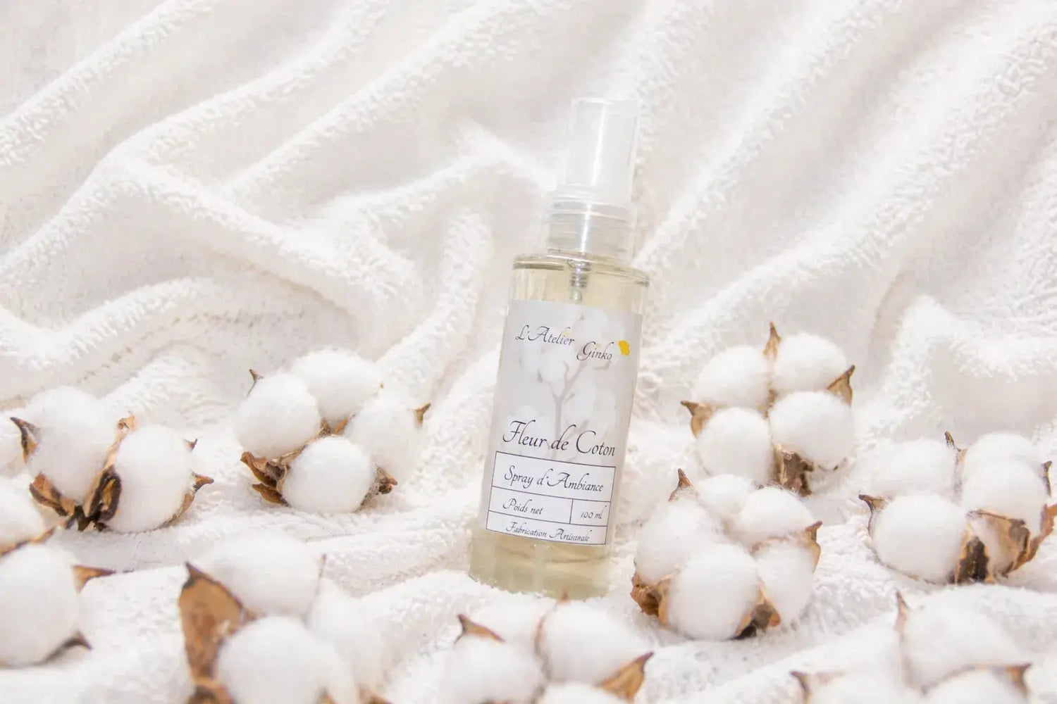 Spray d'Ambiance Fleur de coton L'Atelier Ginko - Boutique en Ligne