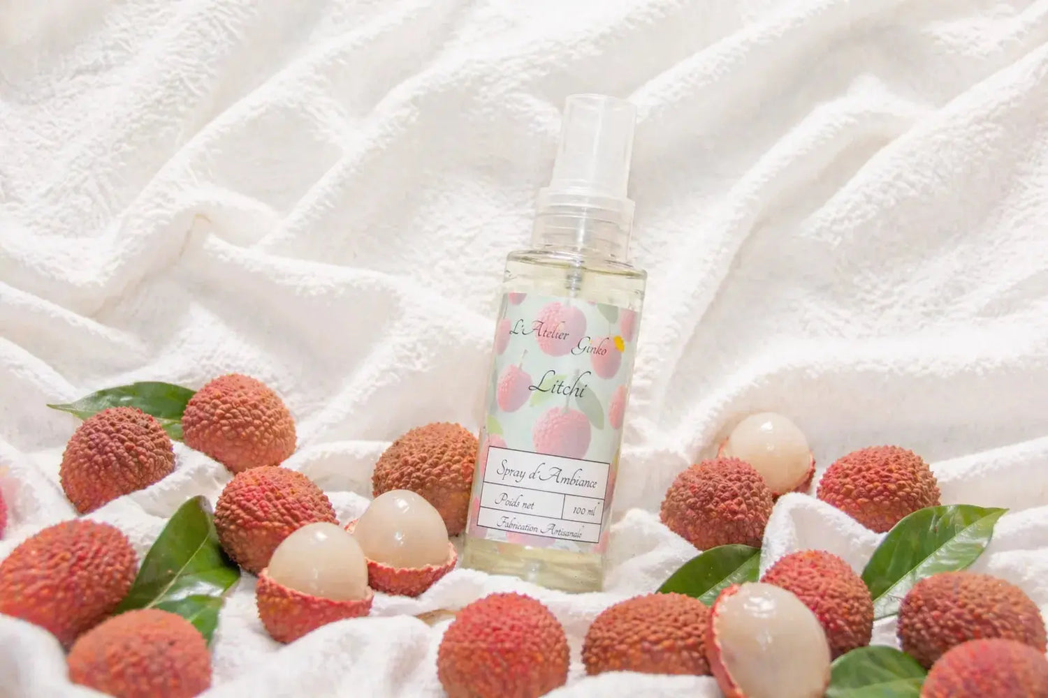 Spray d'Ambiance Litchi L'Atelier Ginko - Boutique en Ligne