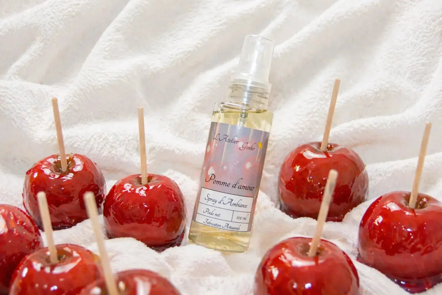 Spray d'Ambiance Pomme d'amour L'Atelier Ginko - Boutique en Ligne