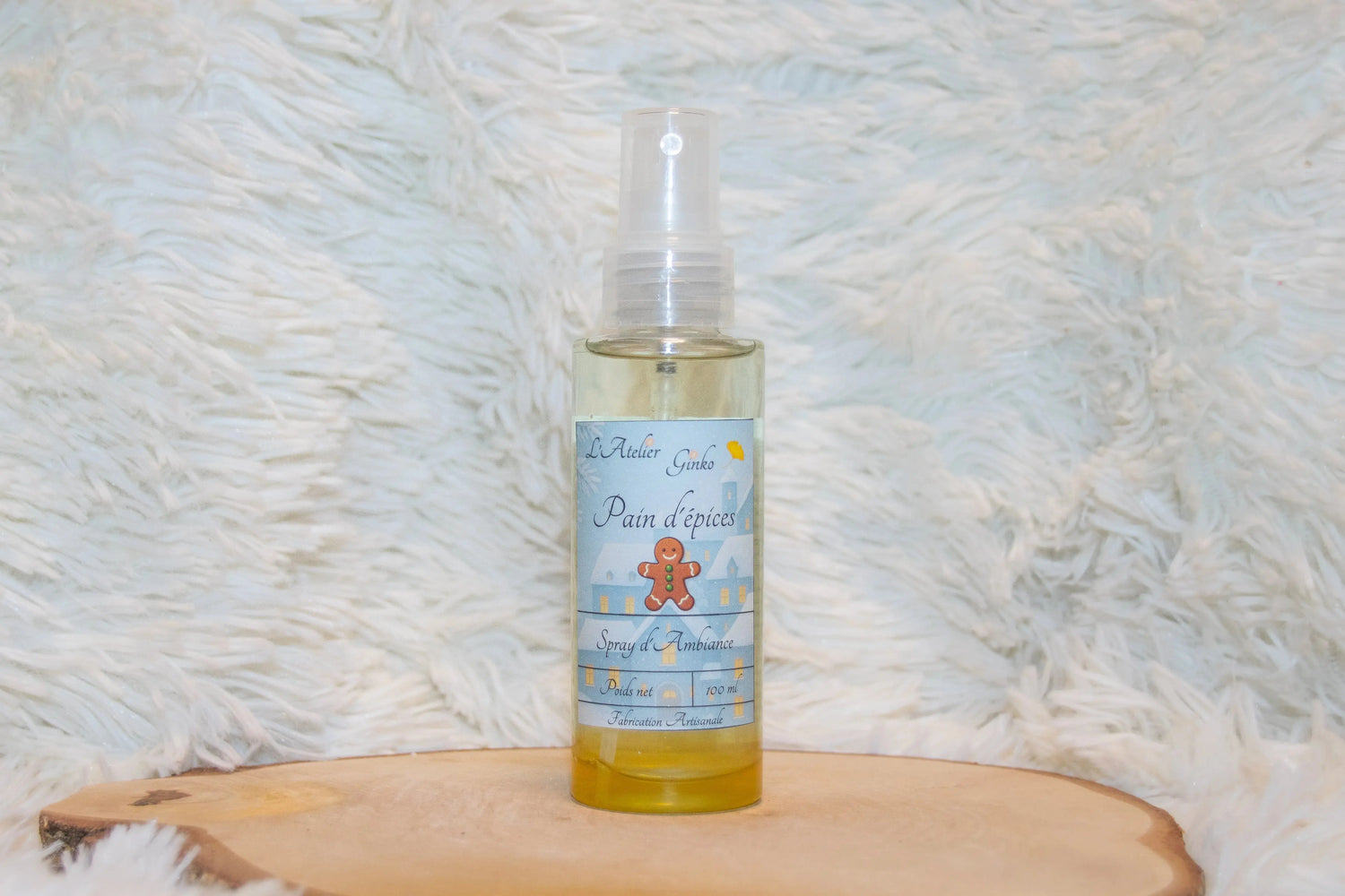 Spray d'Ambiance Noël Pain d'épices - L'Atelier Ginko - Boutique en Ligne