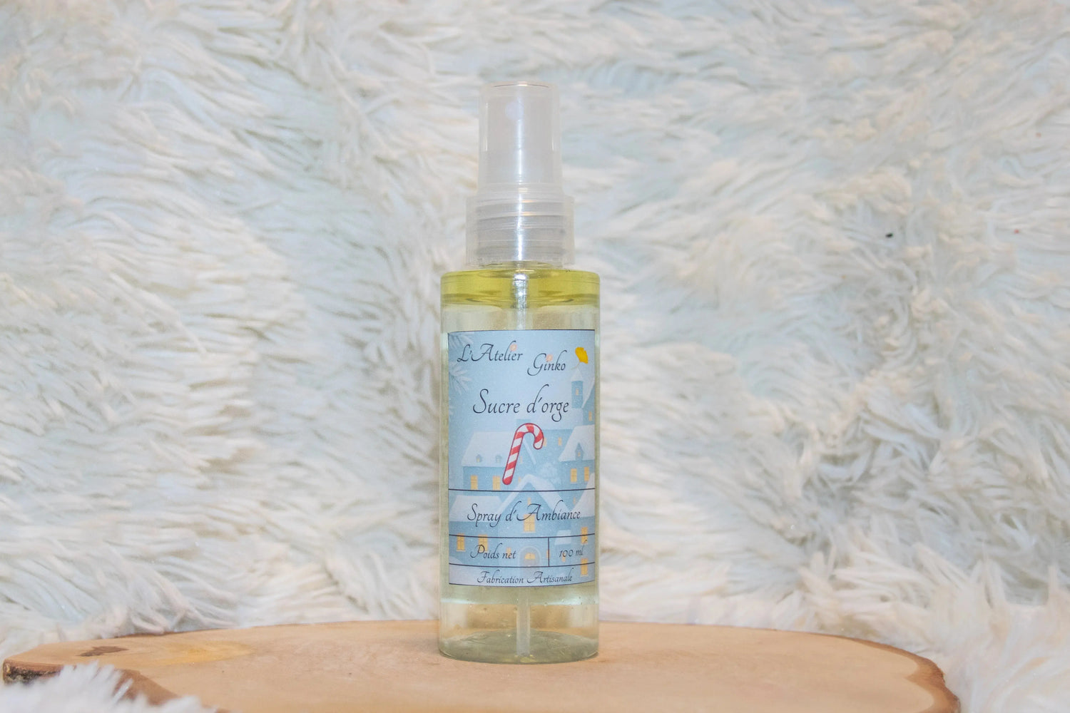 Spray d'Ambiance Noël Sucre d'orge - L'Atelier Ginko - Boutique en Ligne