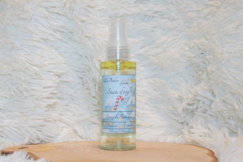 Spray d'Ambiance Noël Sucre d'orge - L'Atelier Ginko - Boutique en Ligne
