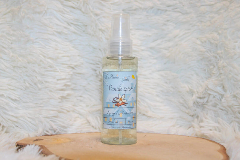 Spray d'Ambiance Noël Vanille épicée - L'Atelier Ginko - Boutique en Ligne