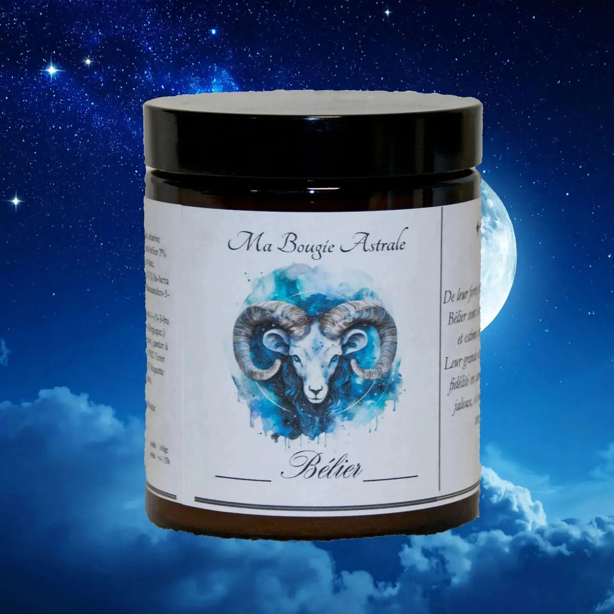 Bougie Astrologique Bélier L'Atelier Ginko - Boutique en Ligne