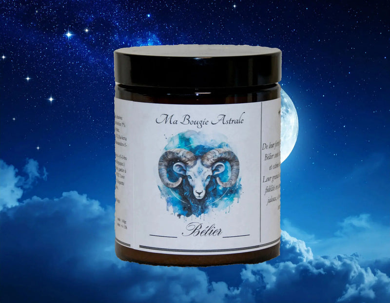 Bougie Astrologique Bélier L'Atelier Ginko - Boutique en Ligne