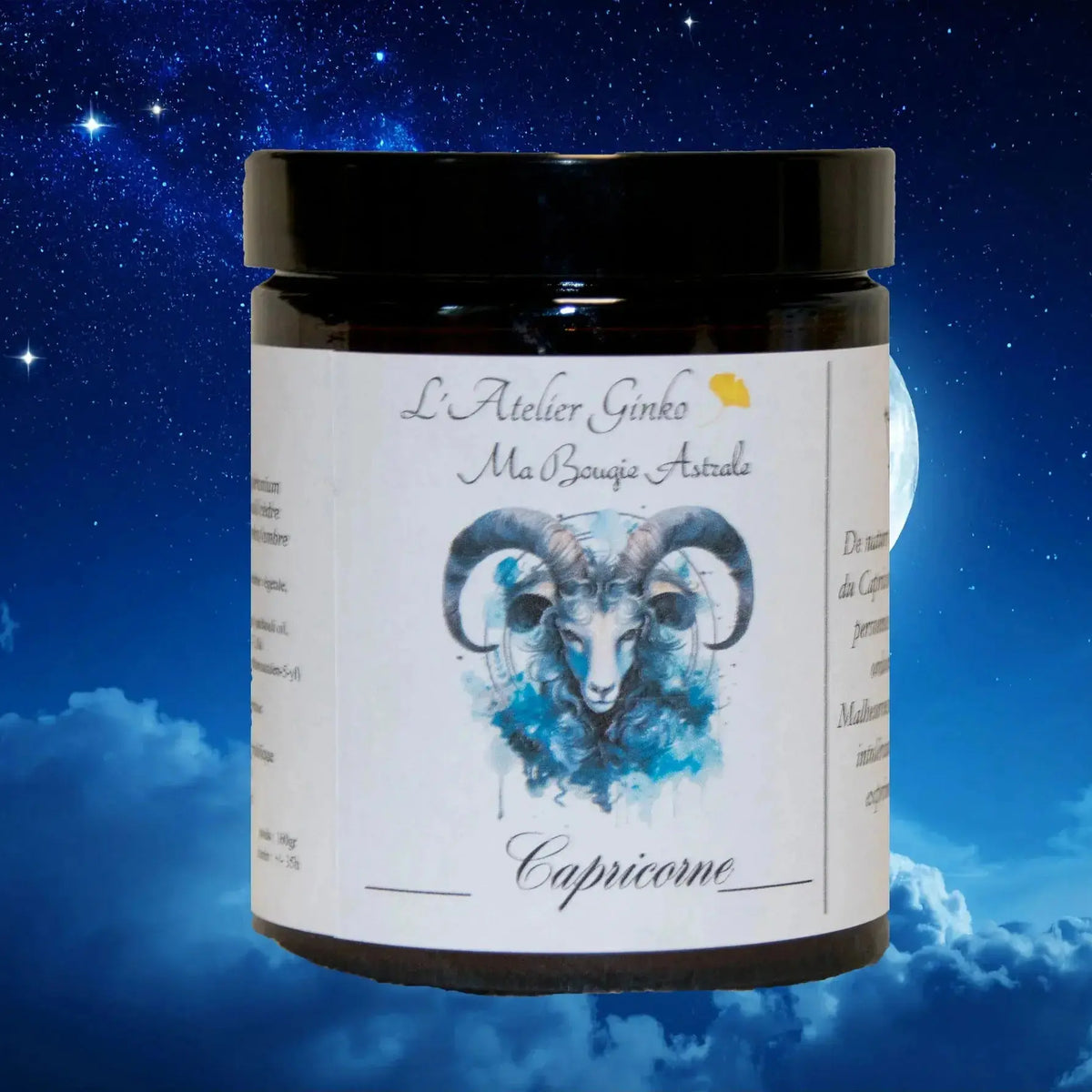 Bougie Astrologique Capricorne L'Atelier Ginko - Boutique en Ligne