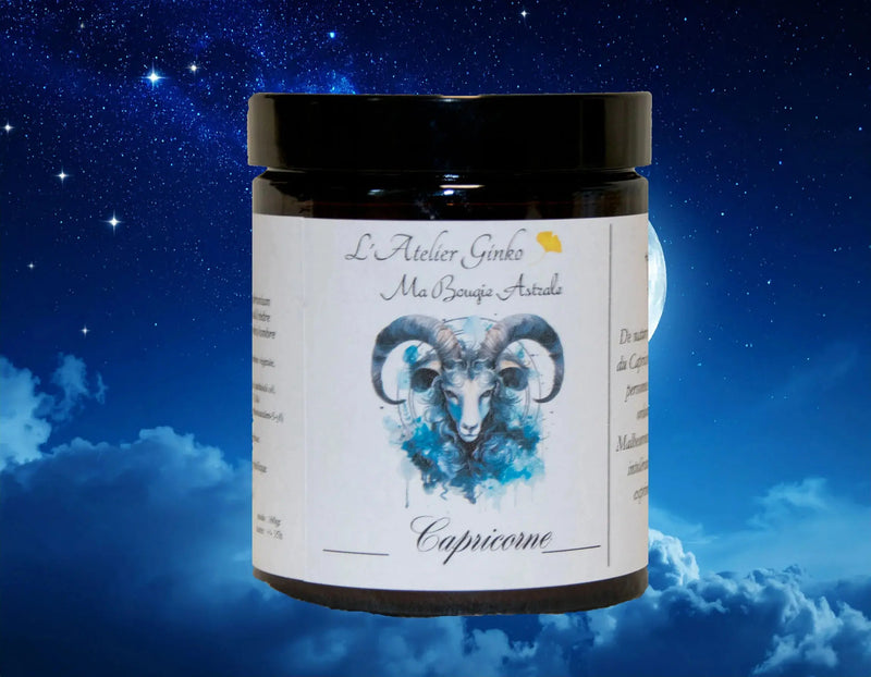 Bougie Astrologique Capricorne L'Atelier Ginko - Boutique en Ligne