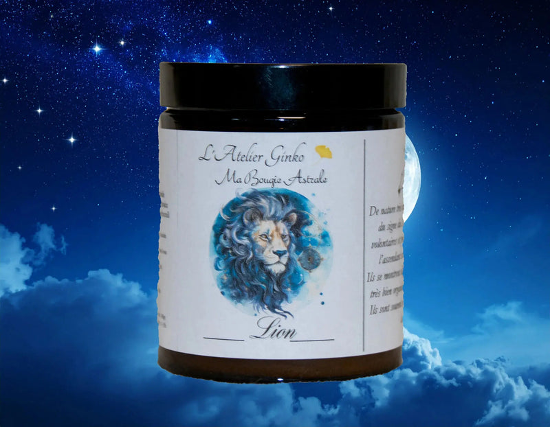 Bougie Astrologique Lion L'Atelier Ginko - Boutique en Ligne