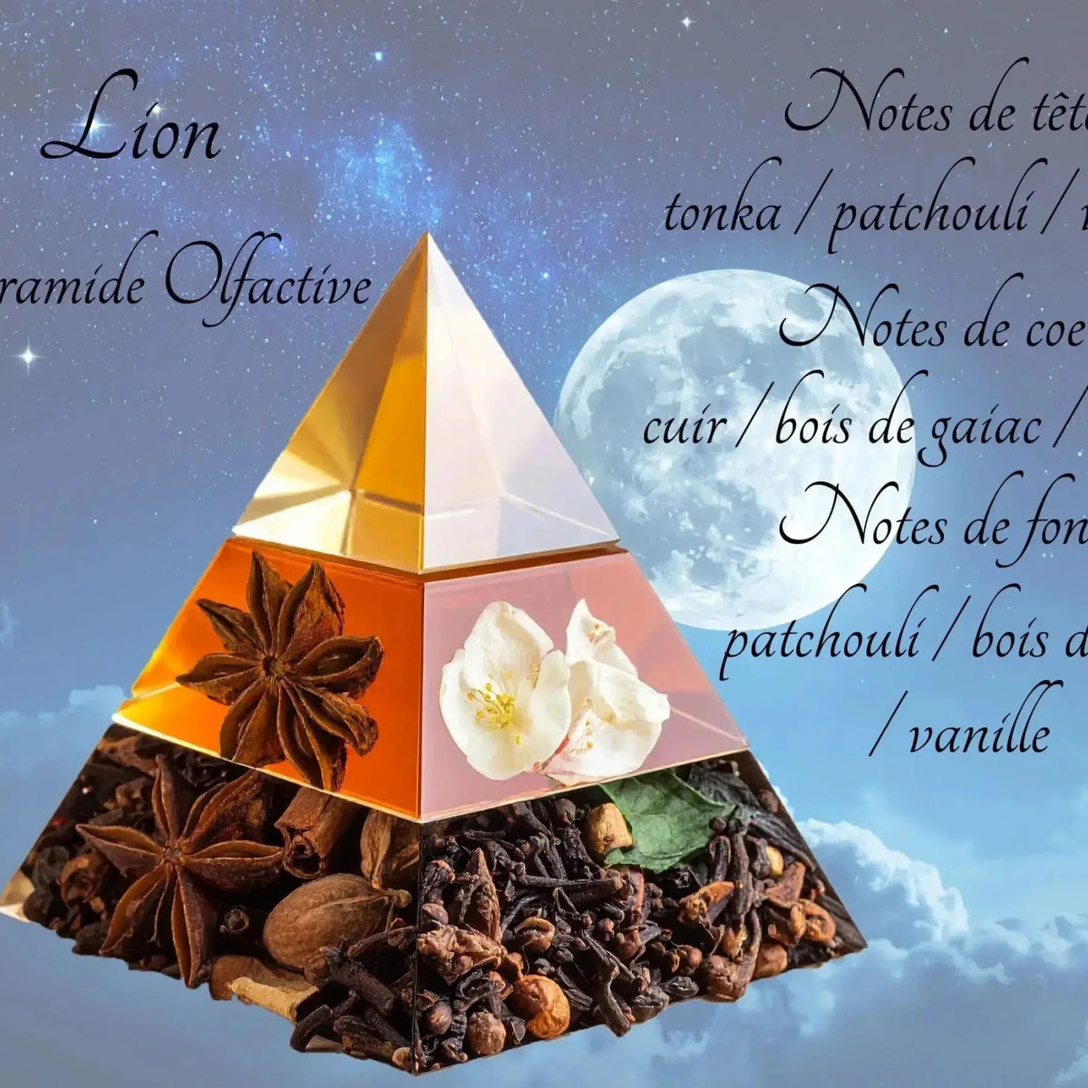 Bougie Astrologique Lion - L'Atelier Ginko - Boutique en Ligne