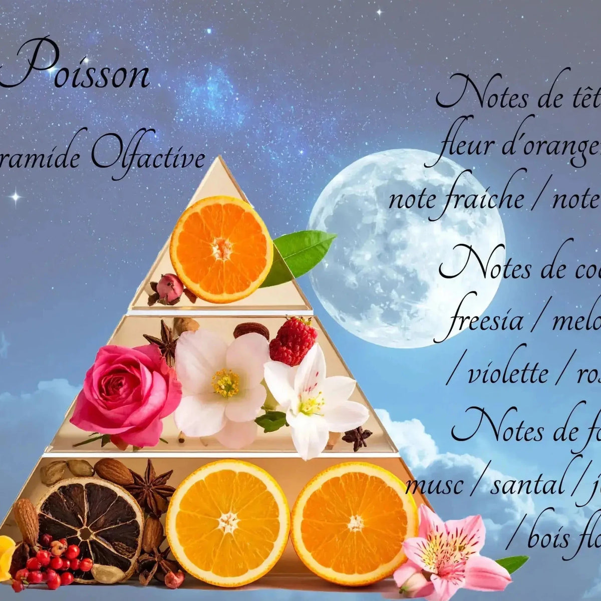 Bougie Astrologique Poisson - L'Atelier Ginko - Boutique en Ligne
