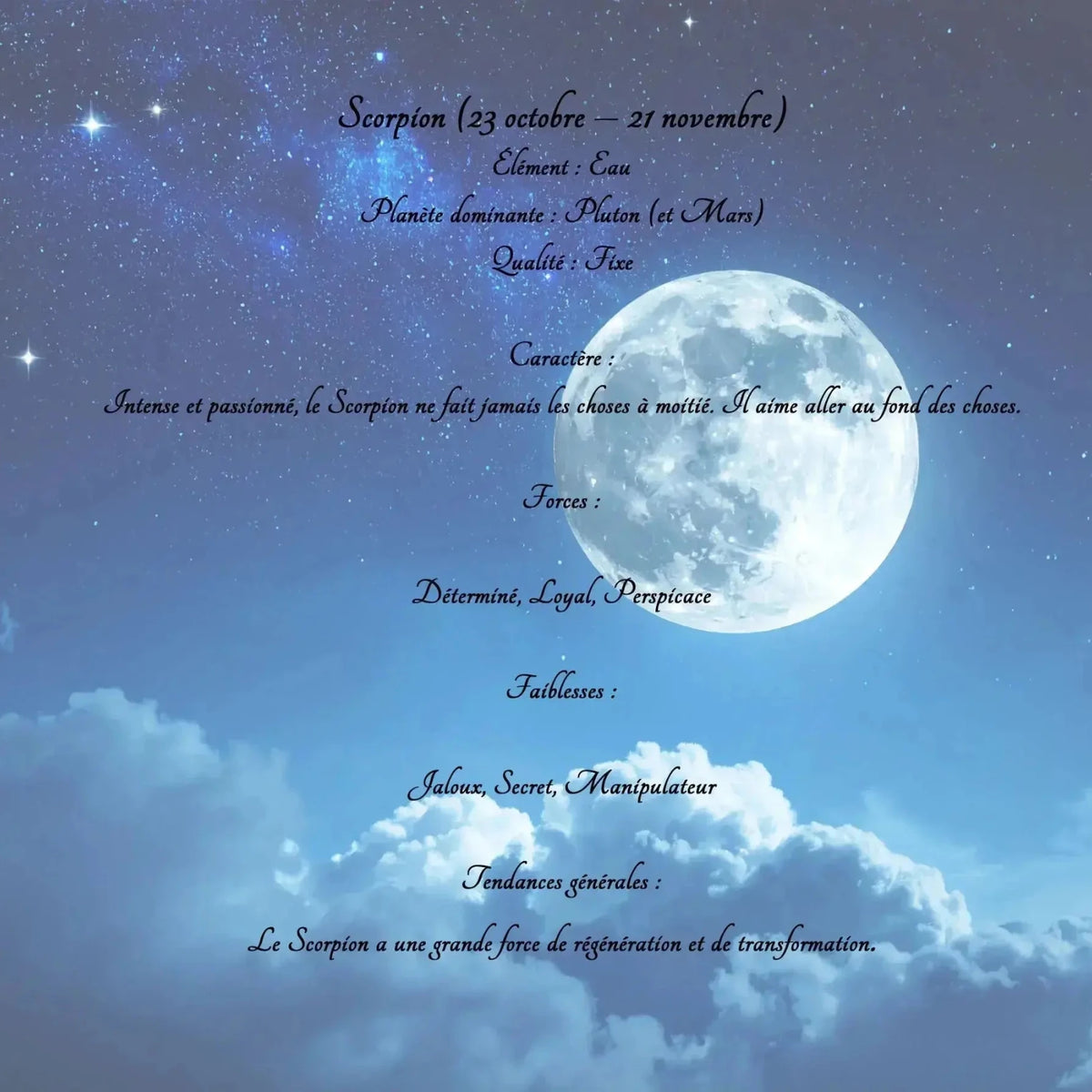 Bougie Astrologique Scorpion - L'Atelier Ginko - Boutique en Ligne