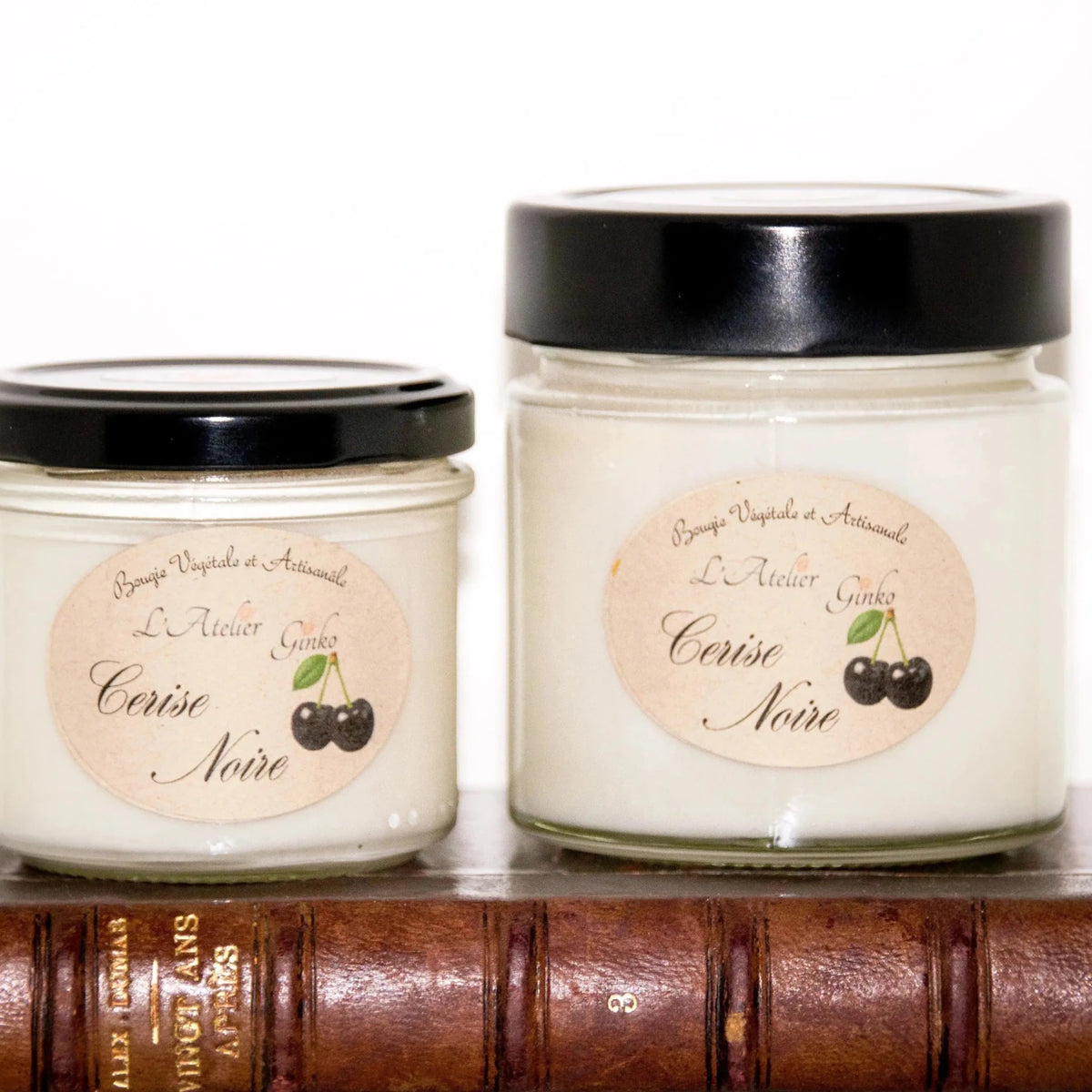 Bougie Cerise Noire parfumée artisanale - L'Atelier Ginko