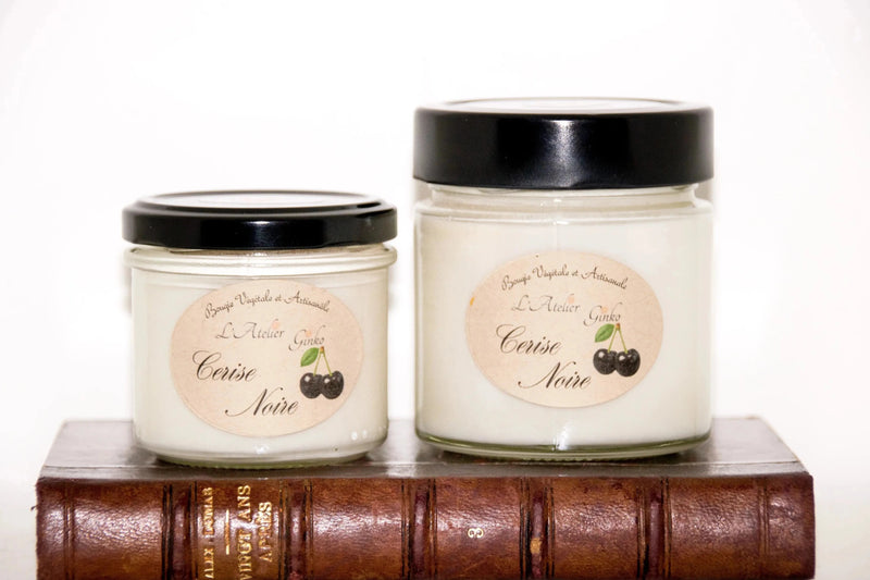 Bougie Cerise Noire parfumée artisanale - L'Atelier Ginko