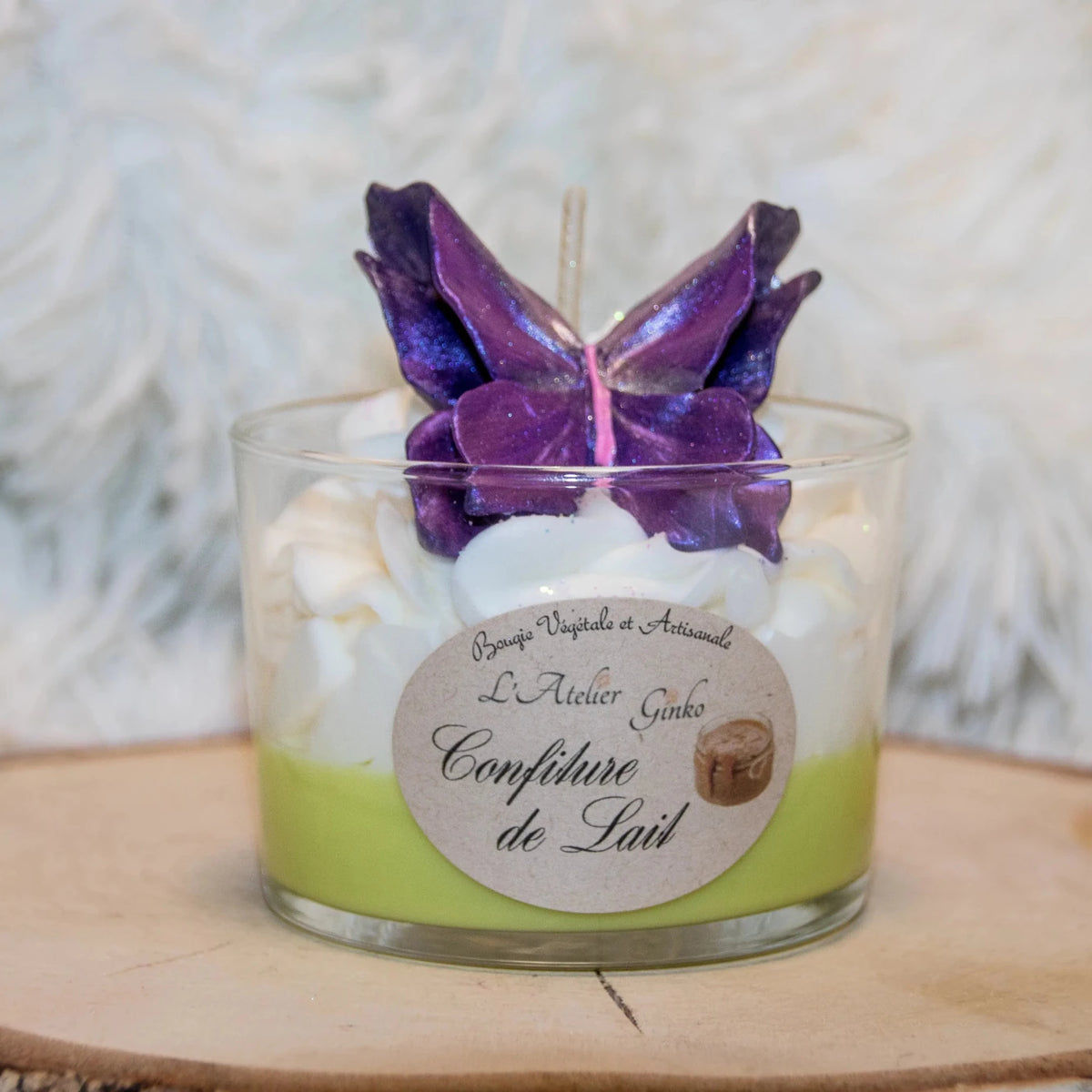 Bougie chantilly Confiture de lait - L'Atelier Ginko - Boutique en Ligne