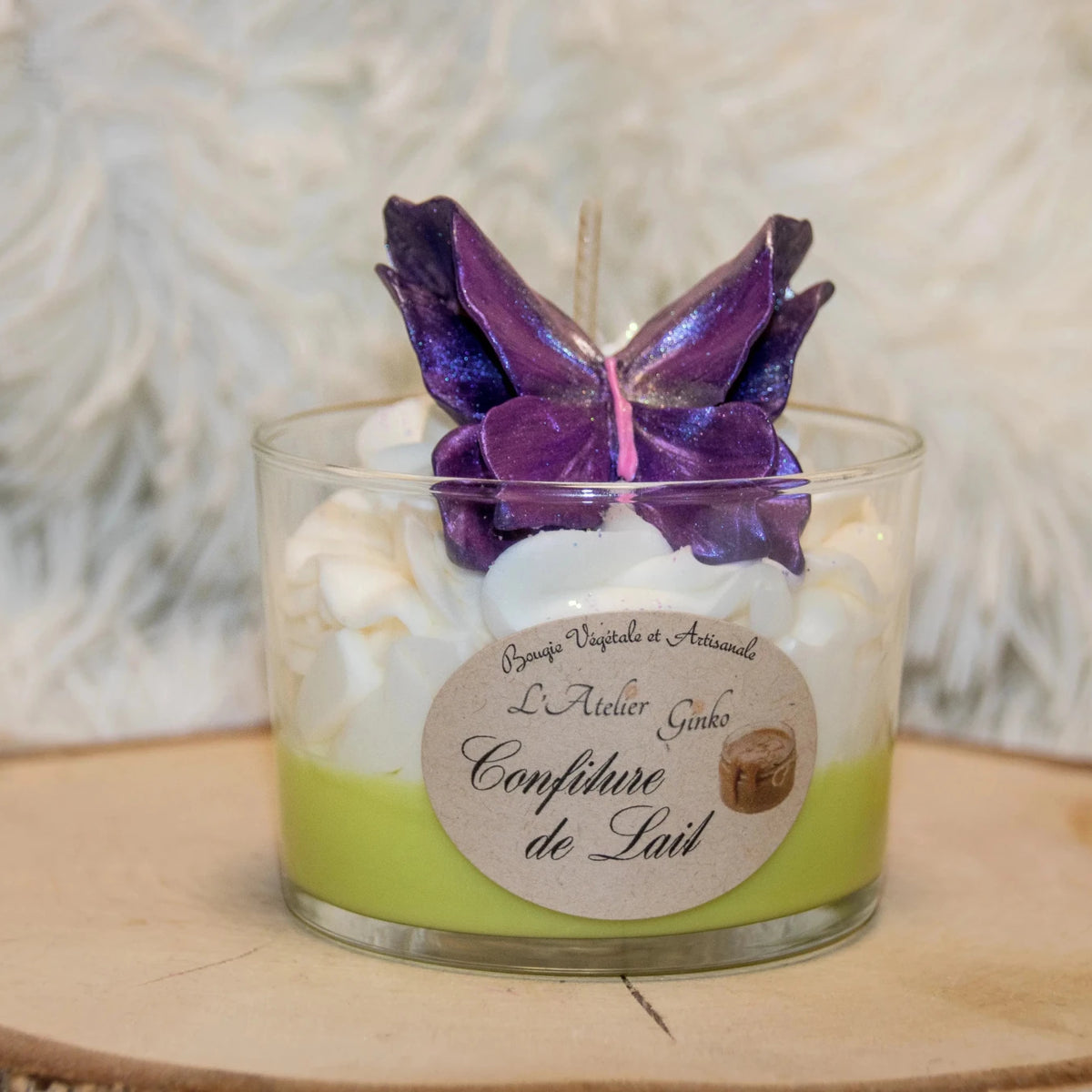 Bougie chantilly Confiture de lait - L'Atelier Ginko - Boutique en Ligne