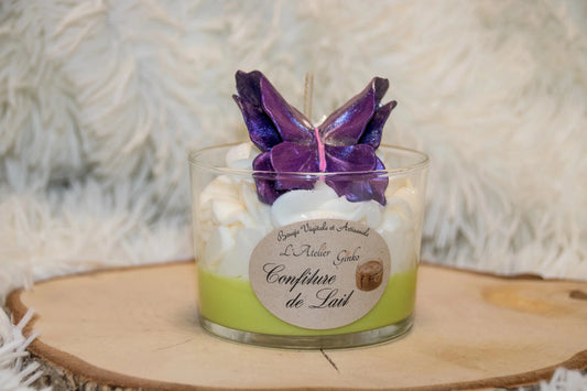 Bougie chantilly Confiture de lait - L'Atelier Ginko - Boutique en Ligne