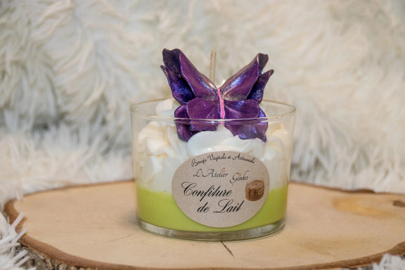 Bougie chantilly Confiture de lait - L'Atelier Ginko - Boutique en Ligne