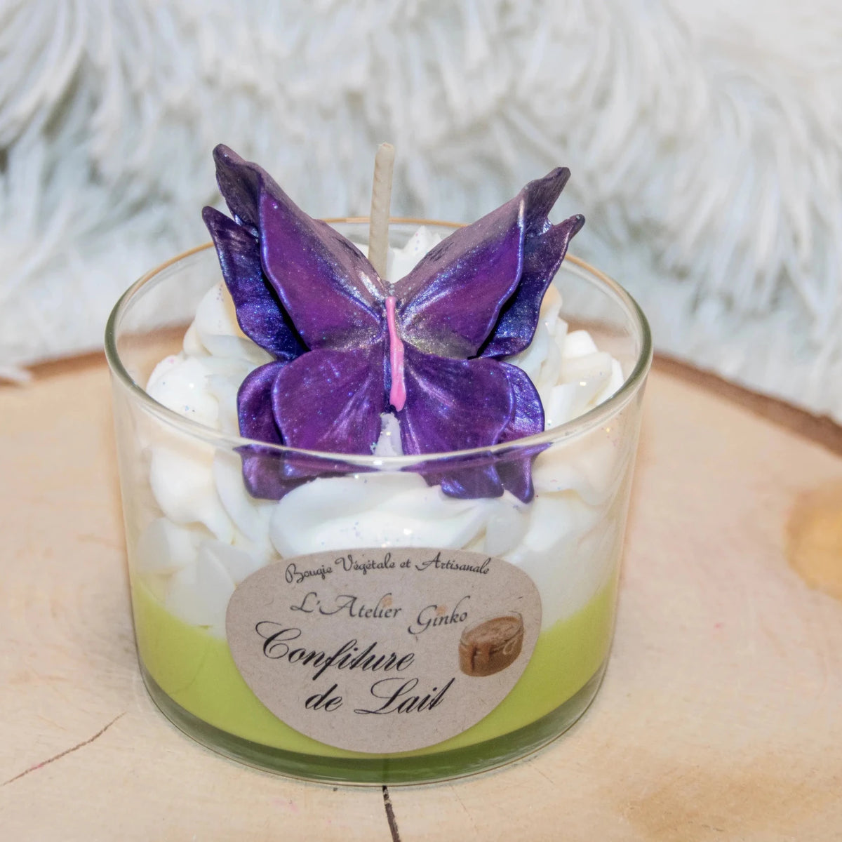 Bougie chantilly Confiture de lait - L'Atelier Ginko - Boutique en Ligne