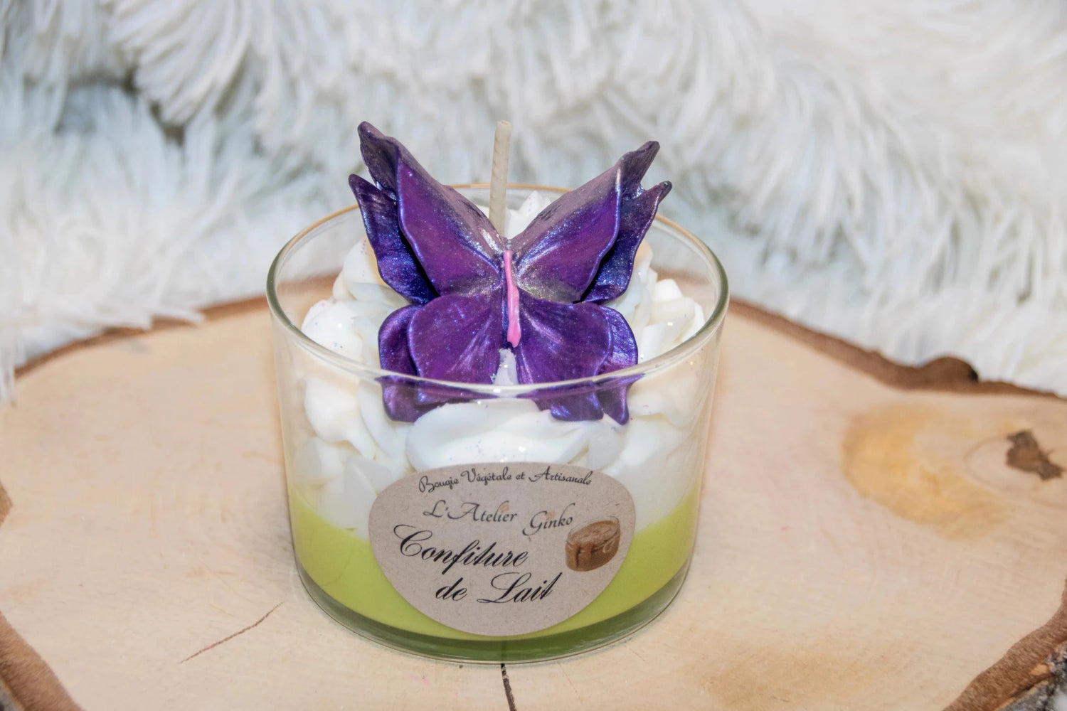 Bougie chantilly Confiture de lait - L'Atelier Ginko - Boutique en Ligne