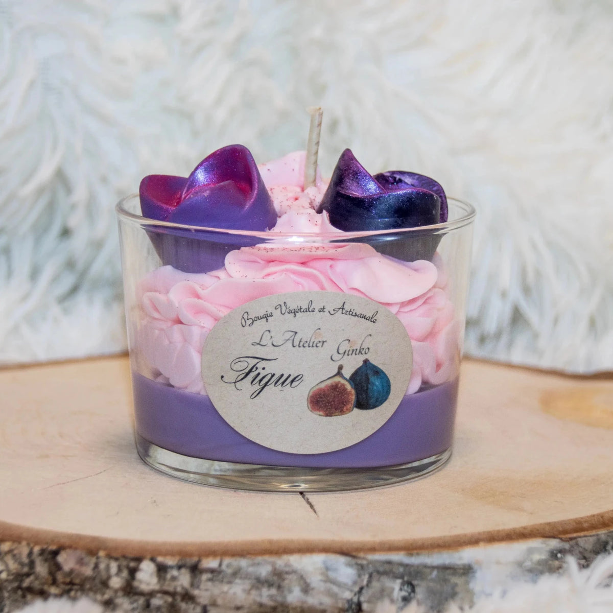 Bougie chantilly Figue - L'Atelier Ginko - Boutique en Ligne