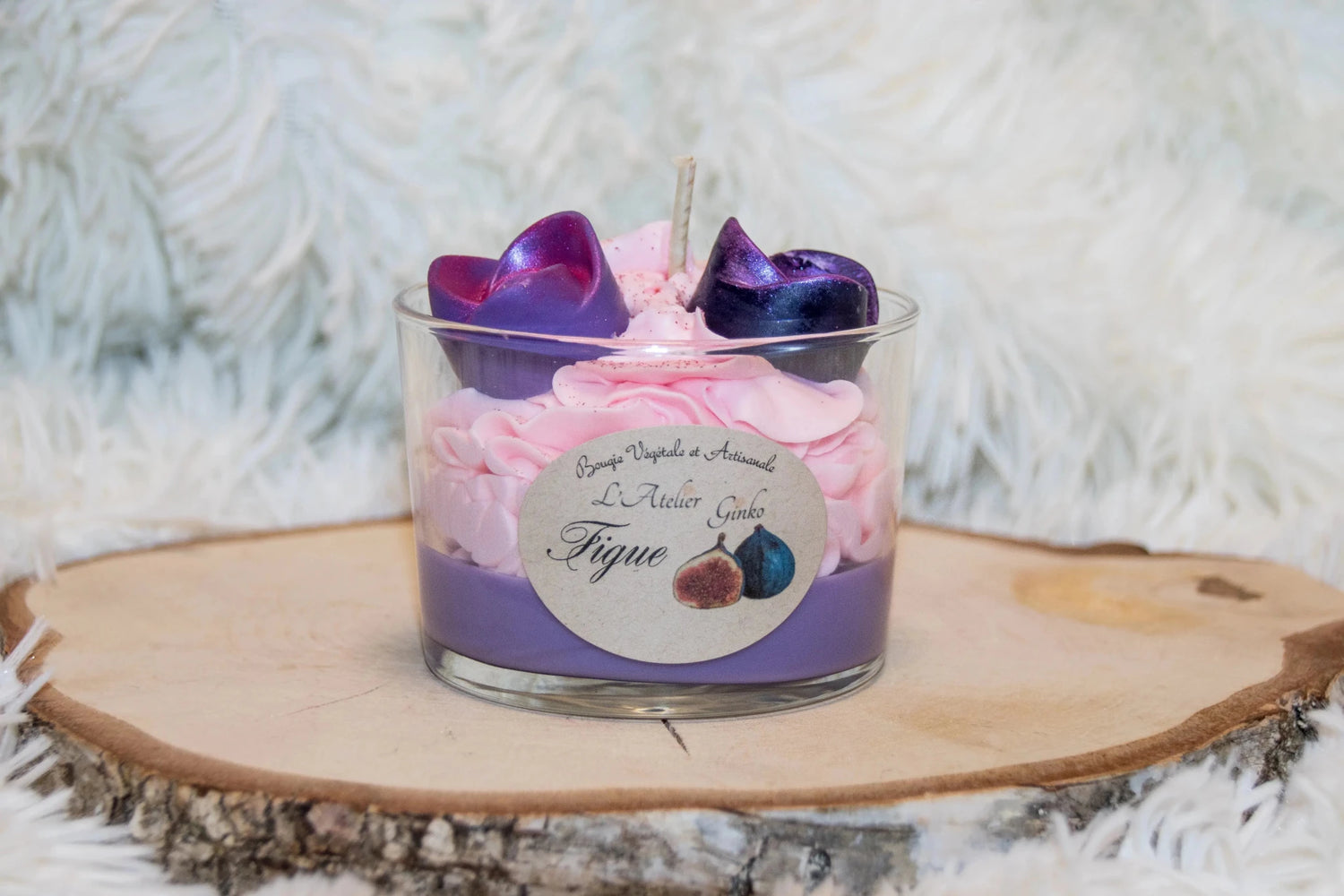 Bougie chantilly Figue - L'Atelier Ginko - Boutique en Ligne