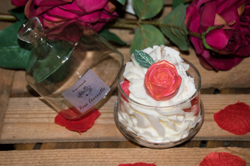 Bougie chantilly sous Cloche faite main cire végétale – L'Atelier Ginko