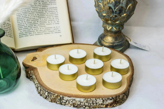 Bougie chauffe-plat parfumée Boisée cire végétale artisanale - L'Atelier Ginko