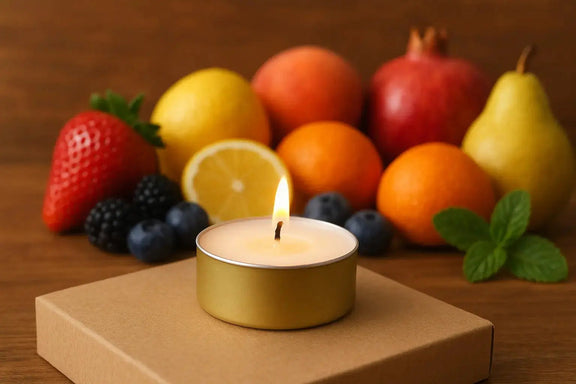 Bougie chauffe - plat parfumée Fruitée - L'Atelier Ginko - Boutique en Ligne
