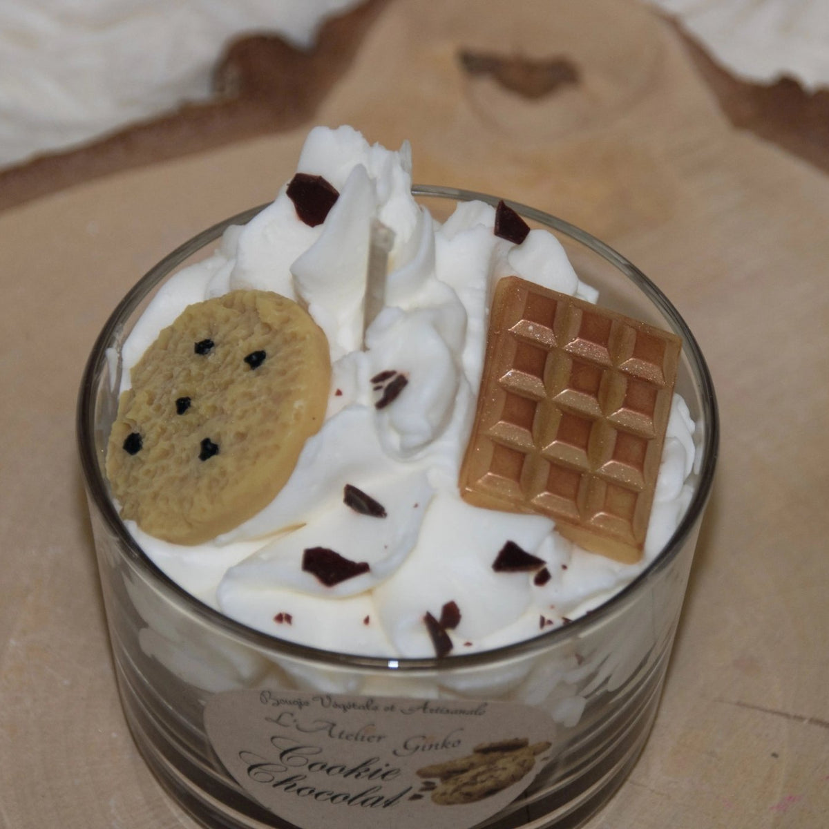 Bougie Cookie chocolat - L'Atelier Ginko - Boutique en Ligne