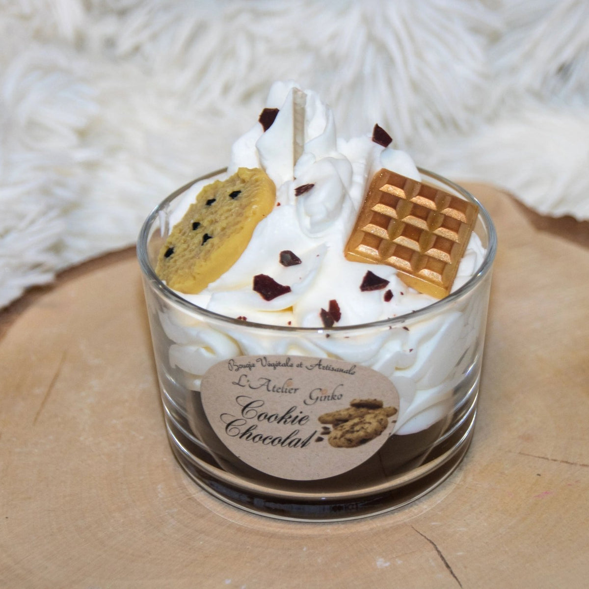 Bougie Cookie chocolat - L'Atelier Ginko - Boutique en Ligne