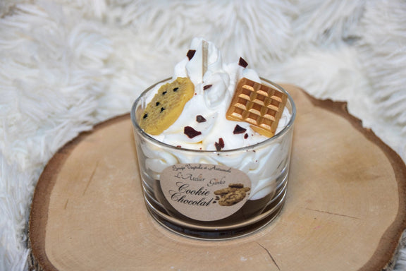 Bougie Cookie chocolat - L'Atelier Ginko - Boutique en Ligne
