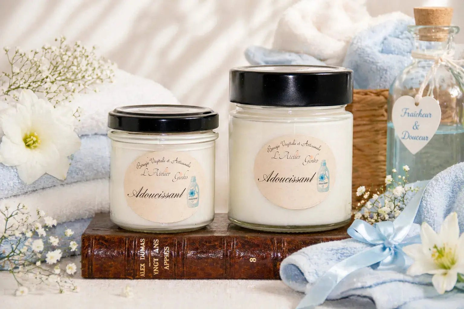 Bougie parfumée Adoucissant - L'Atelier Ginko - Boutique en Ligne