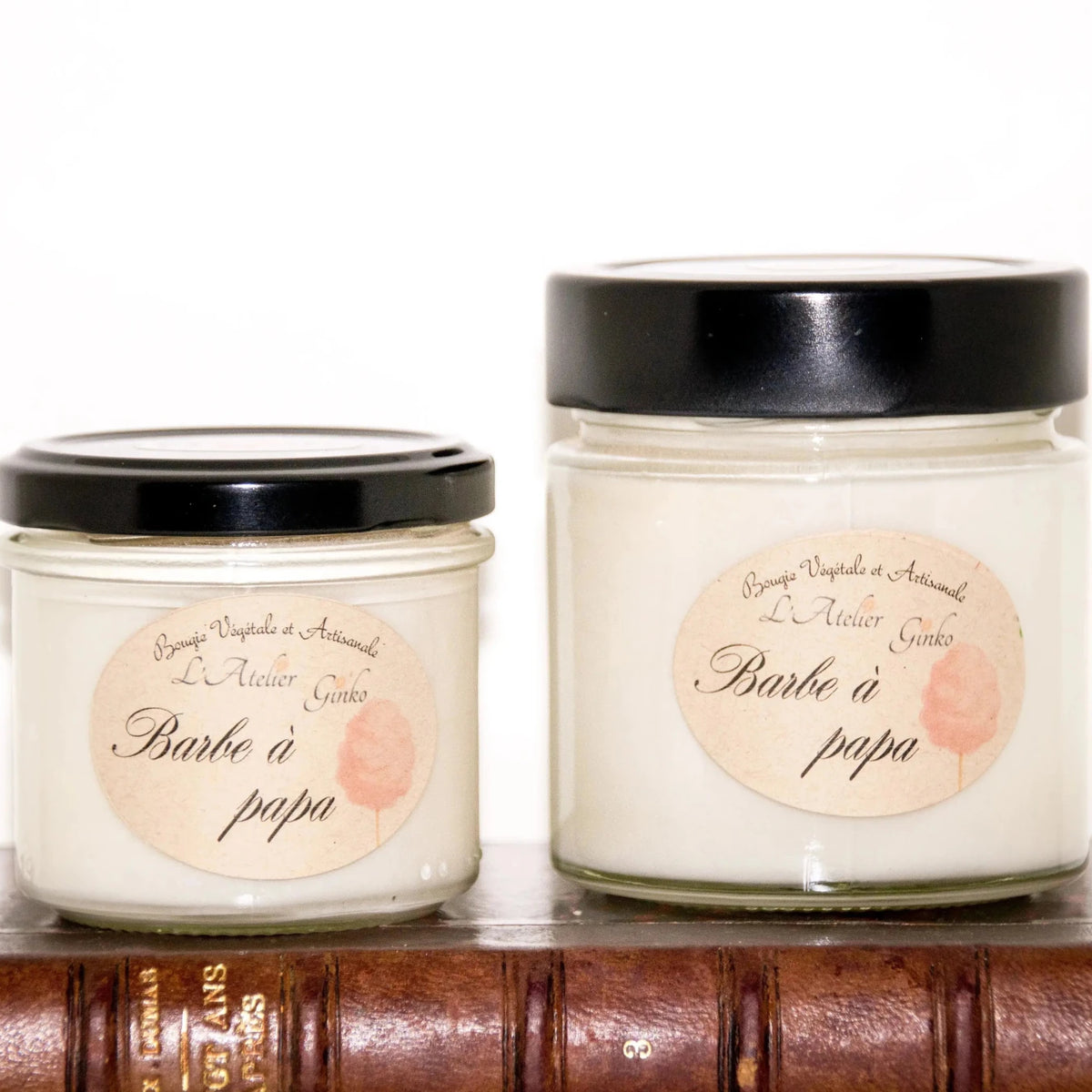 Bougie parfumée Barbe à Papa - L'Atelier Ginko - Boutique en Ligne