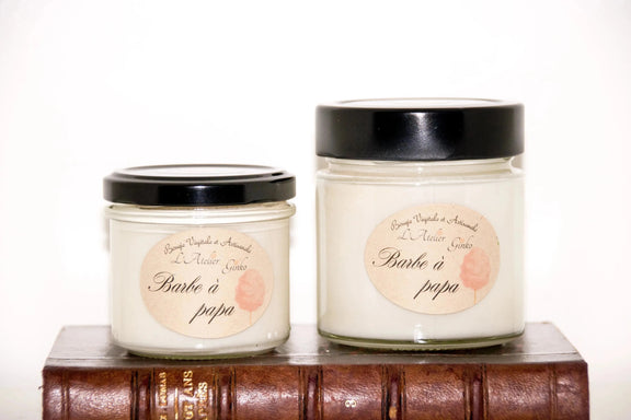 Bougie parfumée Barbe à Papa - L'Atelier Ginko - Boutique en Ligne