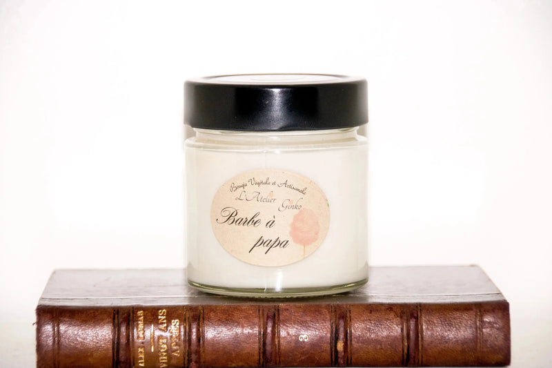 Bougie parfumée Barbe à Papa - L'Atelier Ginko - Boutique en Ligne