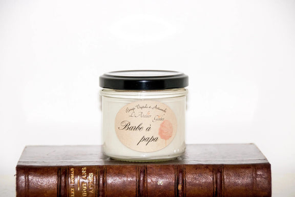 Bougie parfumée Barbe à Papa - L'Atelier Ginko - Boutique en Ligne