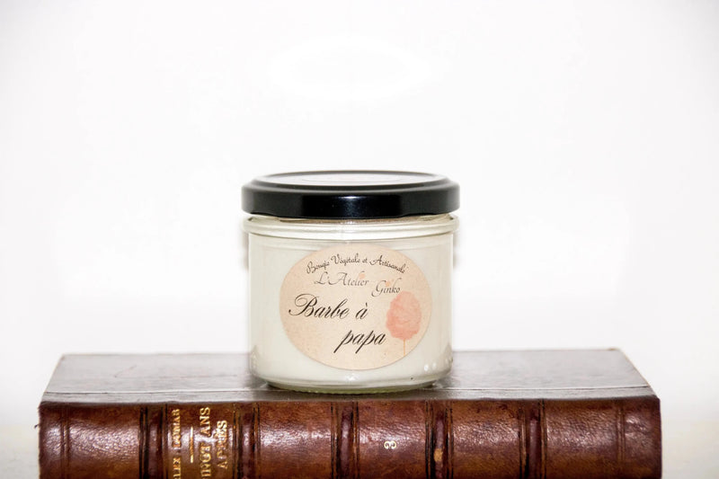 Bougie parfumée Barbe à Papa - L'Atelier Ginko - Boutique en Ligne