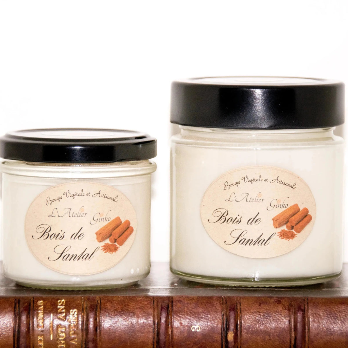 Bougie parfumée Bois de santal - L'Atelier Ginko - Boutique en Ligne