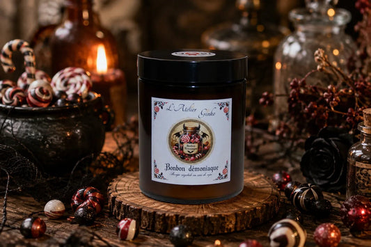Bougie parfumée Bonbon Démoniaque - L'Atelier Ginko - Boutique en Ligne