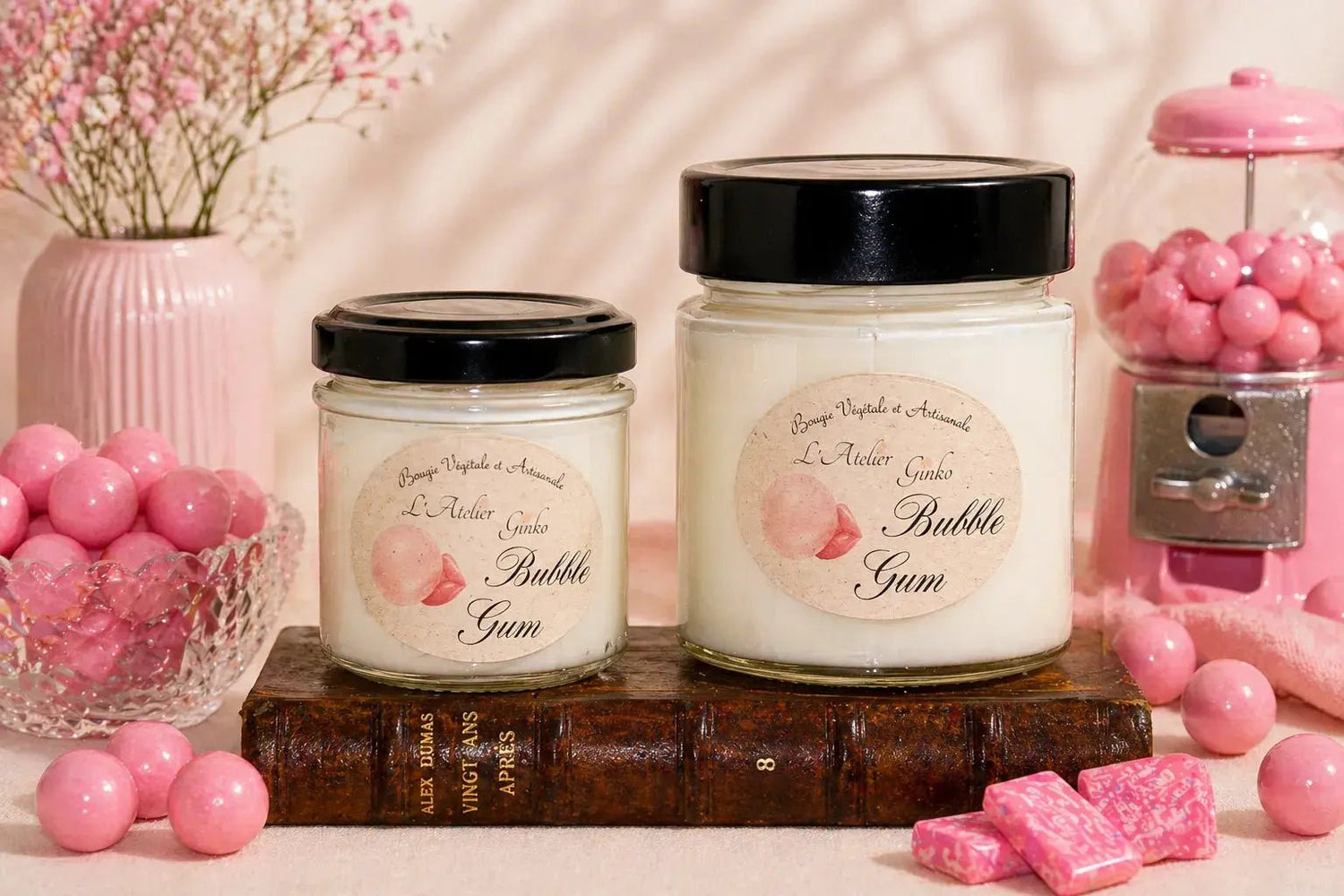 Bougie parfumée Bubblegum - L'Atelier Ginko - Boutique en Ligne