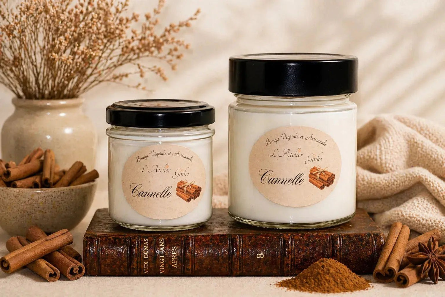 Bougie parfumée Cannelle - L'Atelier Ginko - Boutique en Ligne