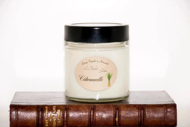 Bougie parfumée Citronnelle - L'Atelier Ginko - Boutique en Ligne