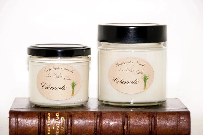 Bougie parfumée Citronnelle - L'Atelier Ginko - Boutique en Ligne