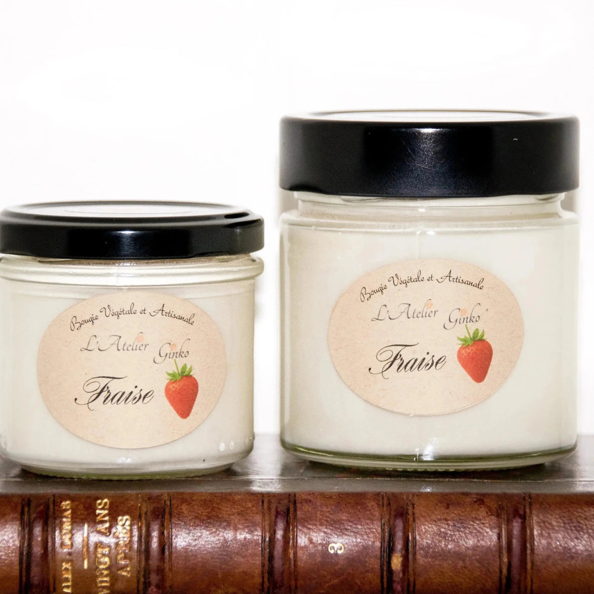Bougie parfumée Fraise en cire de soja – L'Atelier Ginko