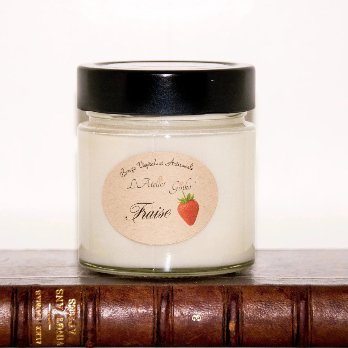 Bougie parfumée Fraise collection cire soja – L'Atelier Ginko