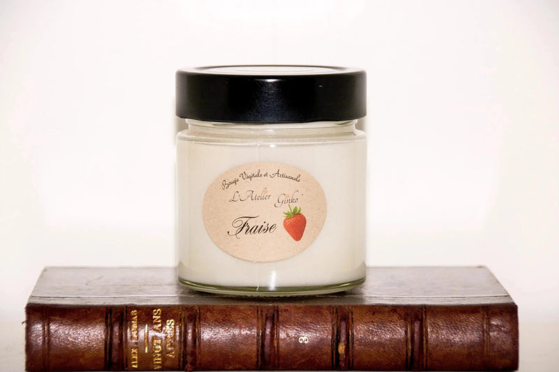 Bougie parfumée Fraise collection cire soja – L'Atelier Ginko