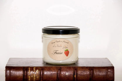 Bougie Fraise notes fruitées cire végétale artisanale – L'Atelier Ginko